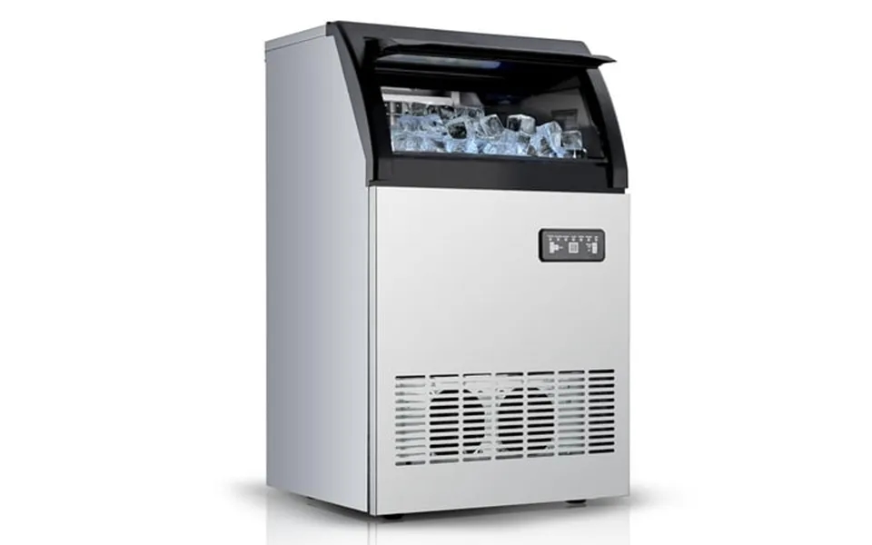 Kojooin Commercial Ice Maker Machine 120lbs 24h Stainless Steel Under Counter Ice Machine Self Cleaning