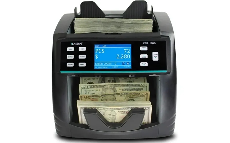 Kolibri Bank Grade Counterfeit Detector North American Cash Money Counter