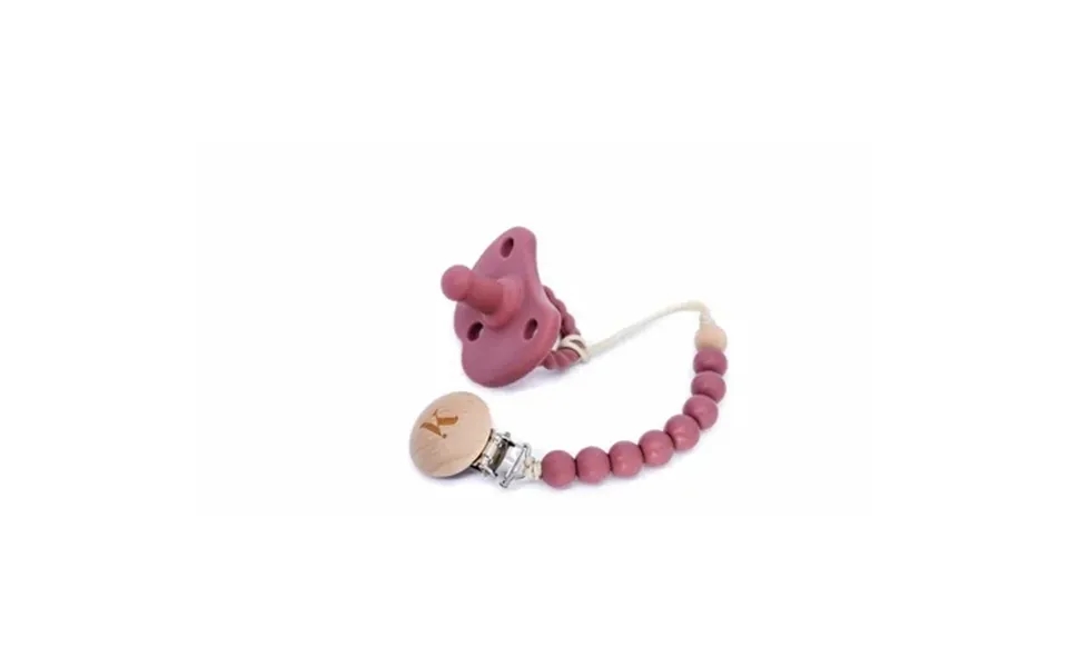 Kolio Chic Pacifiers With Pacifier Clips Pink