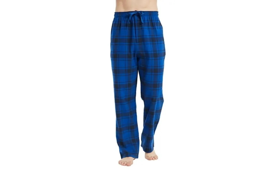 Kolipajam Men S 100% Cotton Flannel Pajama Pants Yarn Dyed Plaid With Pockets Loungewear Pants M