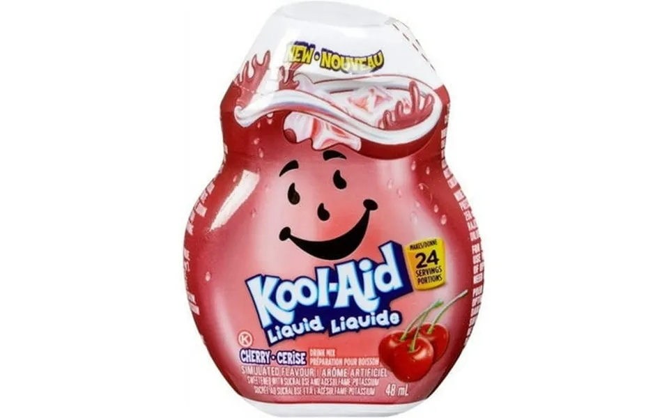 Kool-aid Cherry Liquid Drink Mix 48ml 1.6 Fl.oz. Imported From Canada