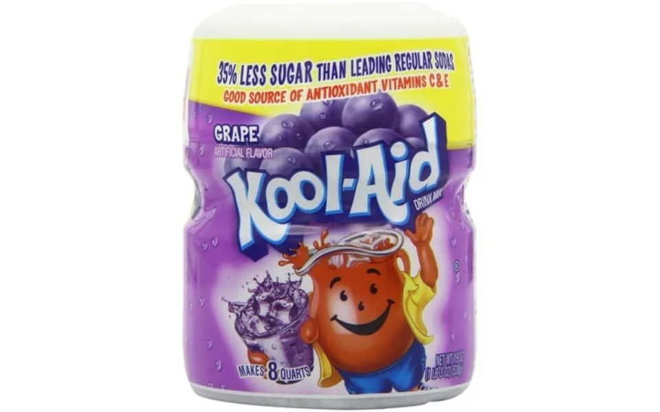 Kool-aid Drink Mix Sugar Sweetened Grape 19-ounce Container Pack Of 4