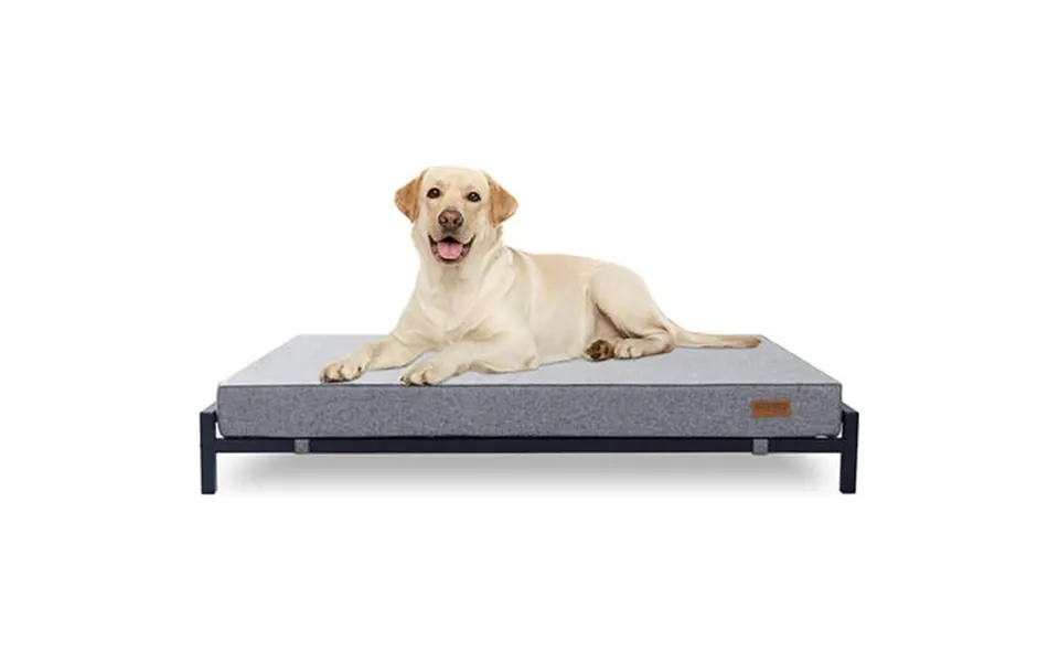 Kopeks Elevated Dog Bed For Large Dogs Raised Dog Bed With Dog Mattress & Dog Bed Frame Modern Style - Updated 2023 Vers