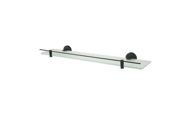 Kosmos Modern Frosted Glass Wall Shelf Black product image
