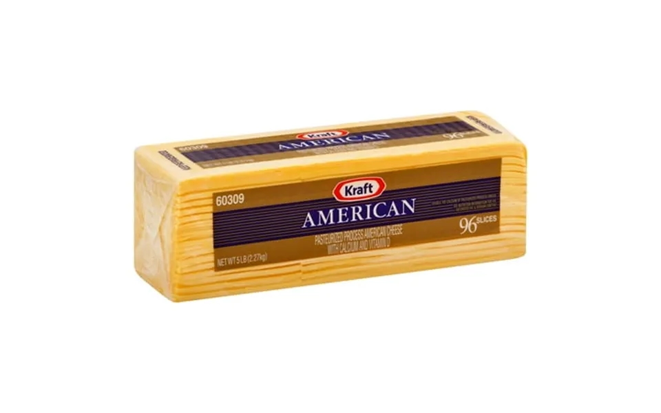 Kraft American Sliced Cheese 5 Pound -- 4 Per Case