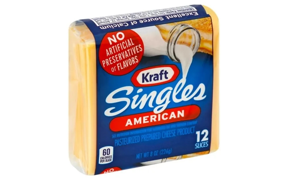 Kraft American Sliced Cheese 8 Ounce -- 12 Per Case.