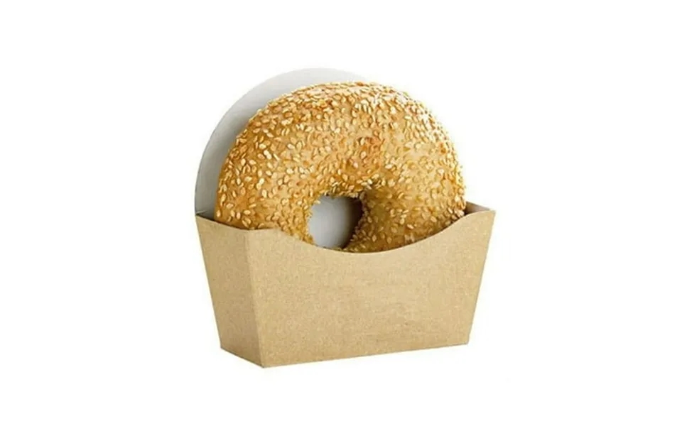 Kraft Bagel Box - 4.7 X 4.7 X 1.7 In.