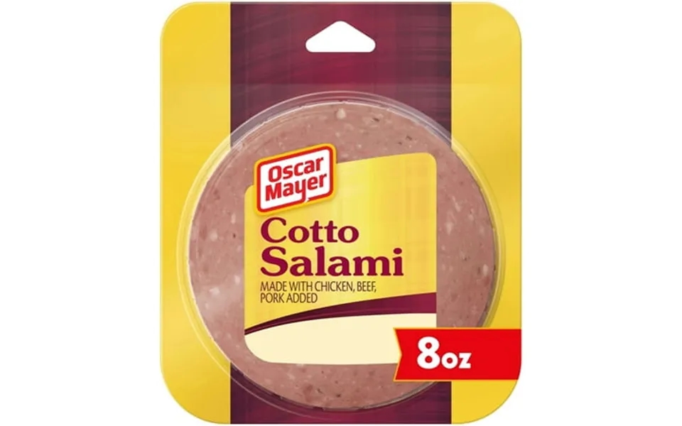 Kraft Oscar Mayer Round Sliced Cotto Salami 8 Ounce -- 12 Per Case