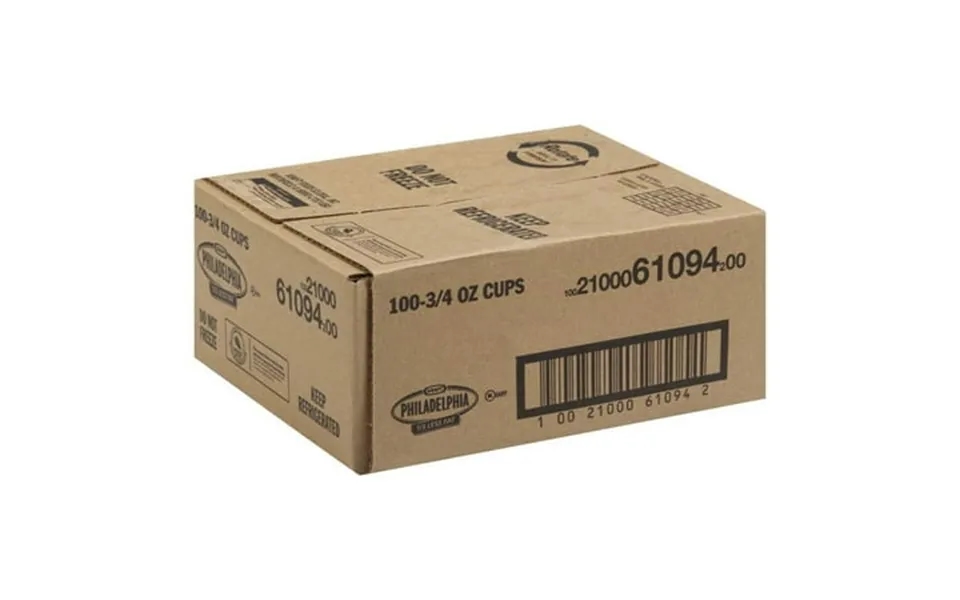 Kraft Philadelphia Light Cream Cheese - Cup 3 4 Ounce -- 100 Per Case