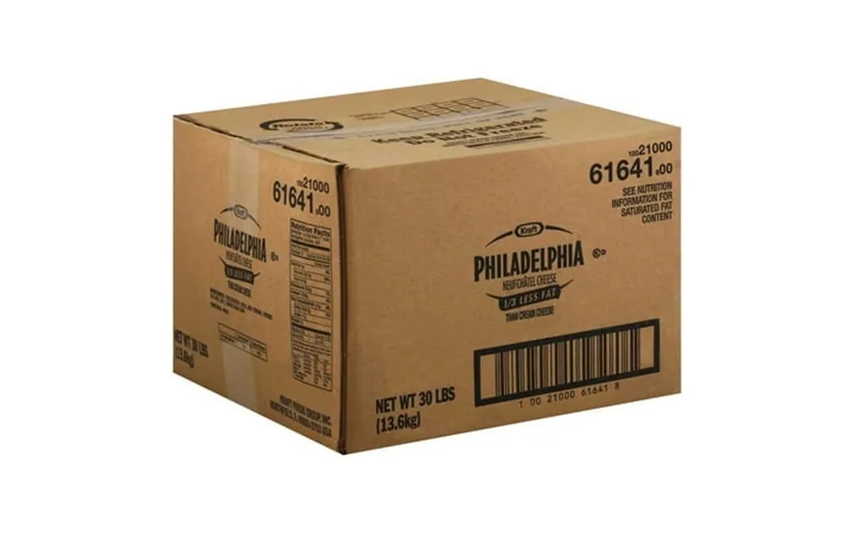 Kraft Philadelphia Neufchatel Cheese 30 Pound -- 1 Each.