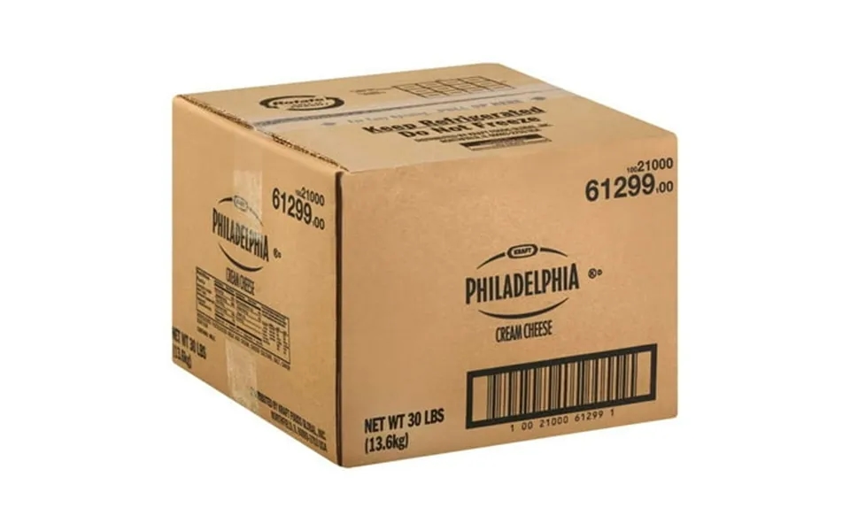 Kraft Philadelphia West Coast Original Cream Cheese - Carton 30 Pound -- 1 Each