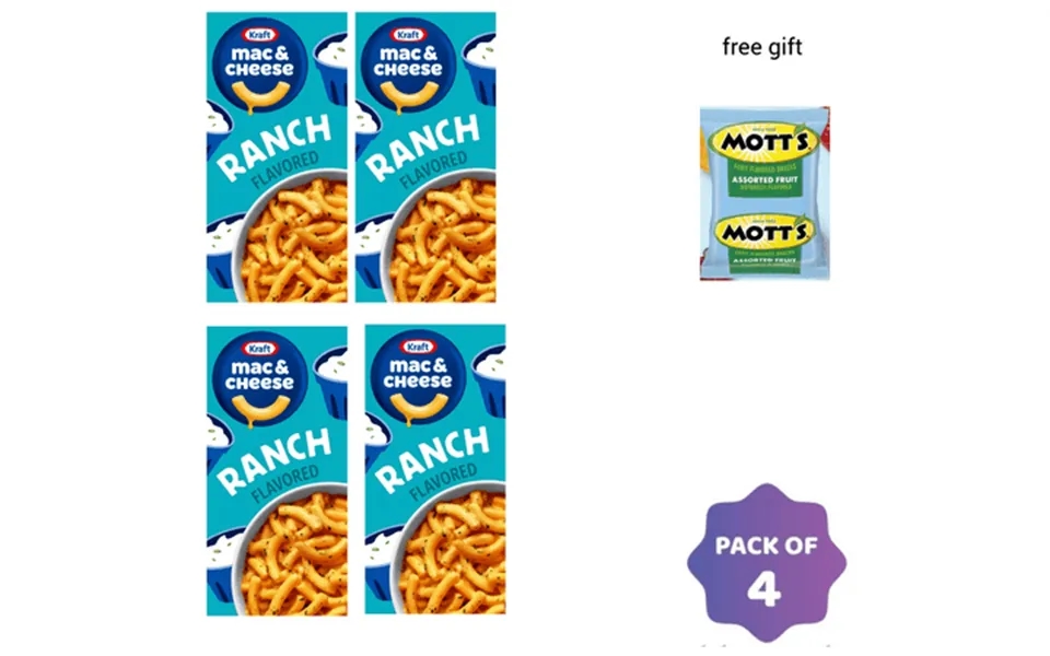 Kraft Ranch Mac And Cheese - 7.25oz Pack Of 4