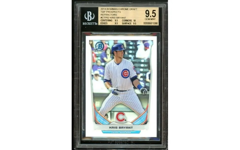 Kris Bryant Rookie Card 2014 Bowman Chrome Draft Tp Refractors Ctp-62 Bgs 9