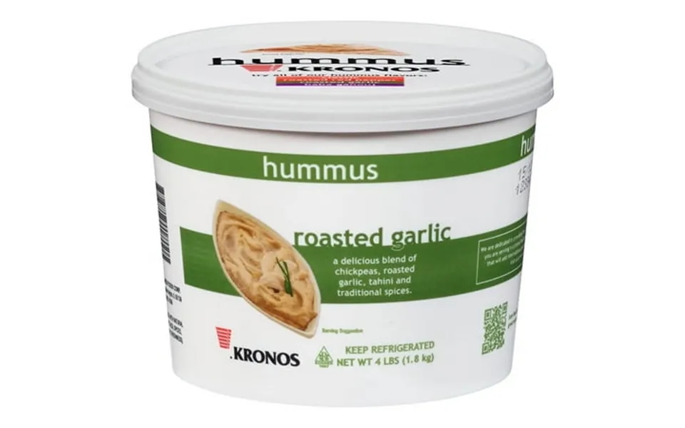 Krono Roasted Garlic Hummus 4 Pound -- 2 Per Case.