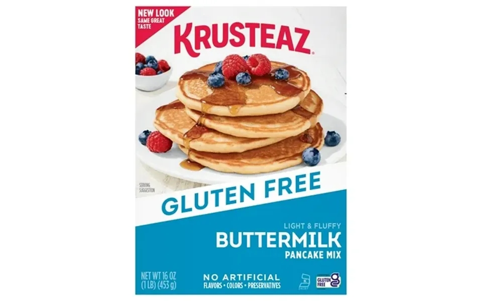 Krusteaz Gluten Free Light And Fluffy Buttermilk Pancake Mix 16 Oz Box