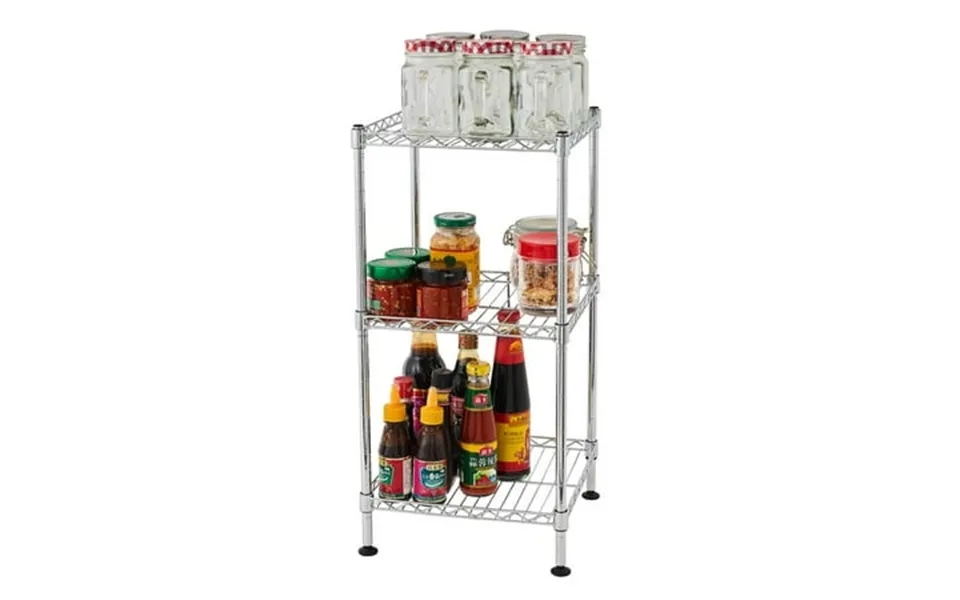Ktaxon 3 Shelves Unit Metal Storage Rack Durable Organizer