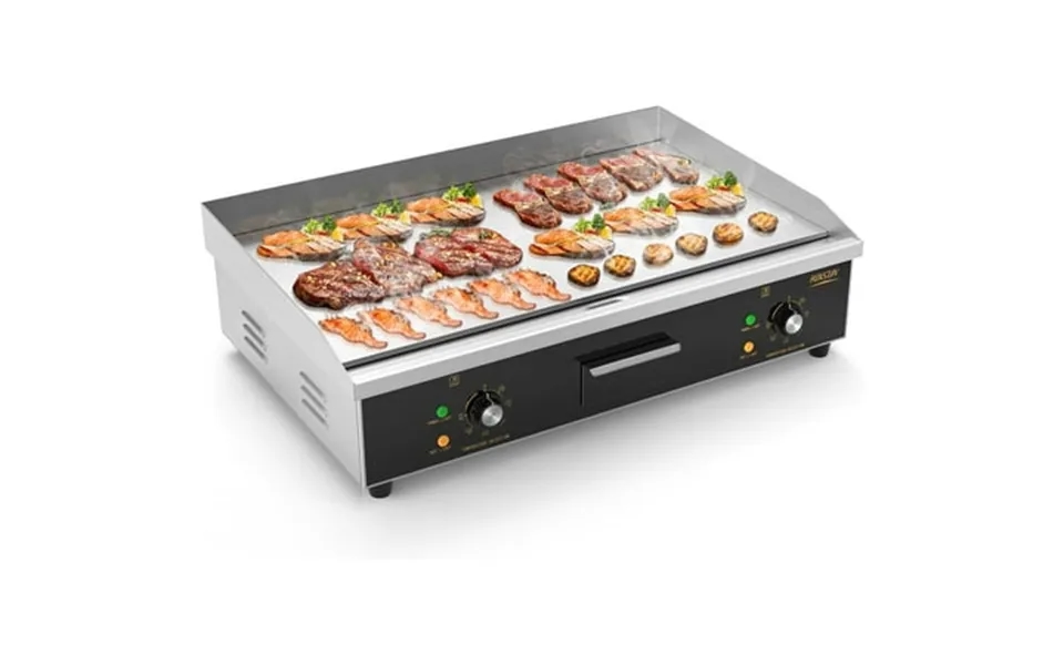 Ktaxon 30 Electric Countertop Flat Top Griddle 1600w Electric Griddle Teppanyaki Grill Stainless Steel With Adjustable T