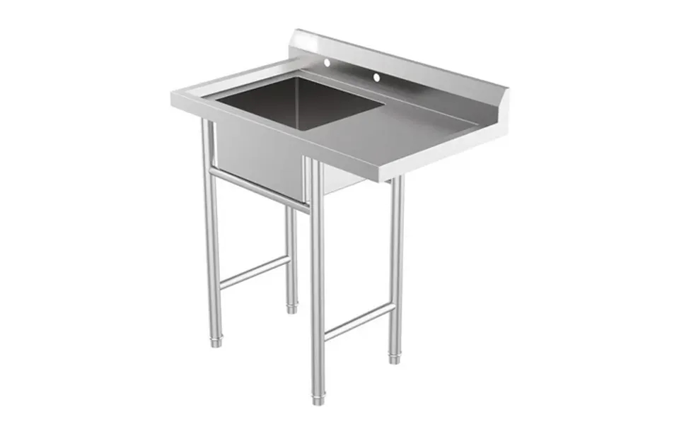 Ktaxon Silver Stainless Steel Freestanding Industrial Sink