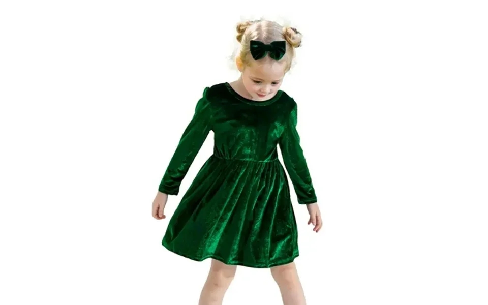 Kuleyang 2pc Toddler Baby Girls Velvet Tutu Dress Long Sleeve Princess Christmas Birthday Party Twirl Wedding Dresses Fa