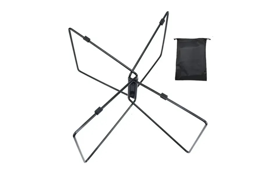 Kuntesetty Folding Stand Black Stainless Steel Lightweight Bracket Suitcase Rack