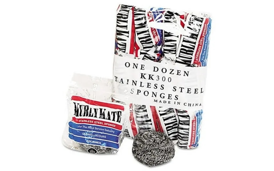 Kurly Kate Stainless Steel Scrubbers Medium 3.5 X 3.5 Steel Gray 12 Pack 12 Packs Carton