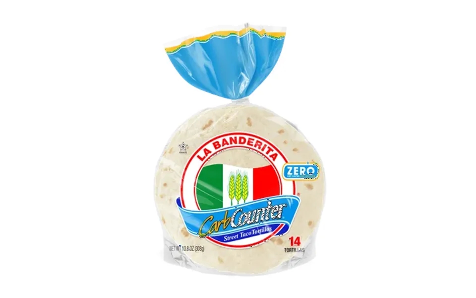 La Banderita Carb Counter Street Taco 5 Size Flour Tortillas Zero Net Carbs Keto Certified 10