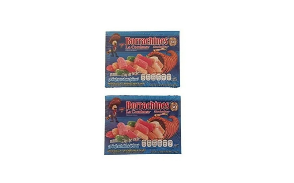 La Coculense Borrachitos Mexican Milk Candy Small 30-pcs Per Pack Pack Of 2