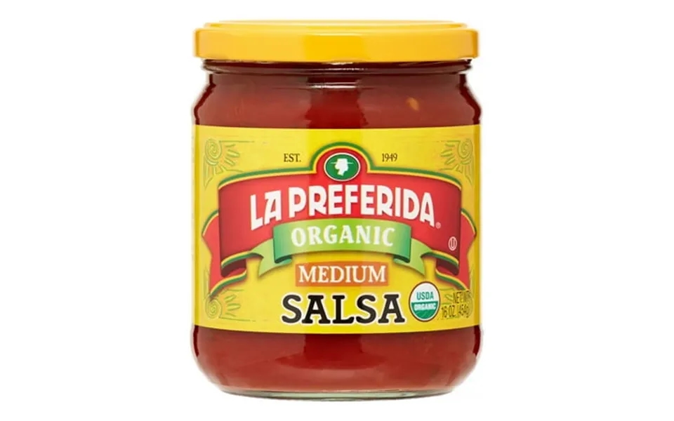 La Preferida Organic Salsa Medium 16.0 Oz