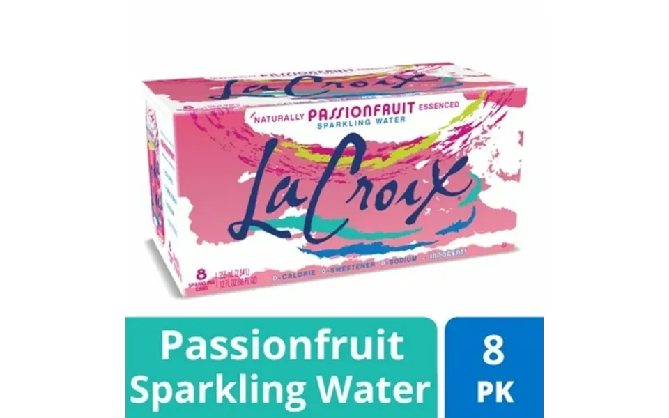 Lacroix Passionfruit Flavored Sparkling Water Cans - 12 Fl Oz