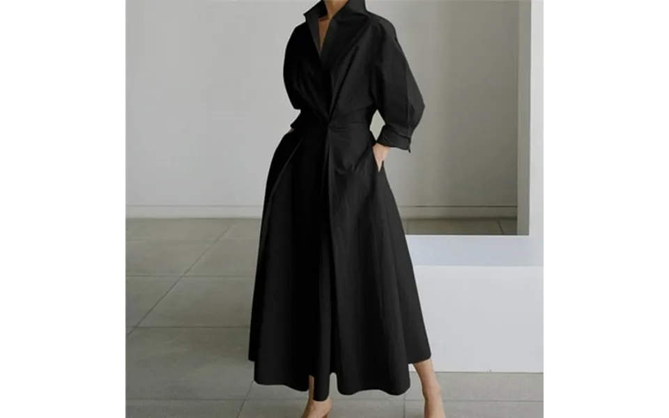 Ladies Elegant Blouse Dress Color Long Sleeve Female Casual High Waist Casual Skirt Yutnsbel