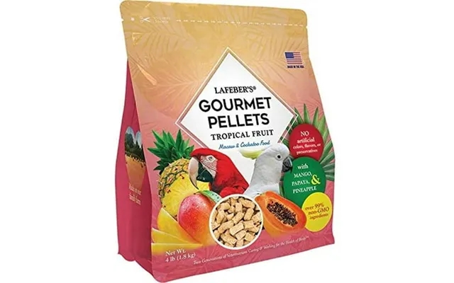 Lafeber S Gourmet Pellets Tropical Fruit For Macaw & Cockatoo Bird Food 4-pounds product image
