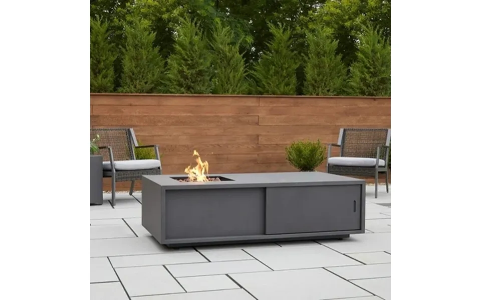 Lakeview Treme 60-inch Rectangle Propane Gas Fire Table - Weathered Slate