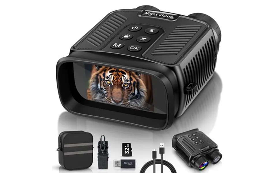 Lakwar 8x Night Vision Binoculars For Total Darkness With 32g Tf Card Infrared Digital Night Vision Binocular With Large