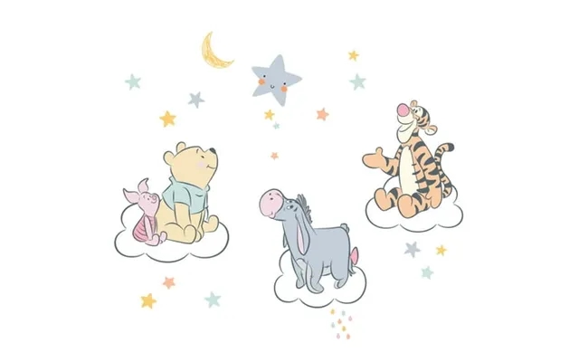 Lambs & Ivy Disney Baby Winnie The Pooh Hugs Piglet Eeyore Tigger Wall Decals product image