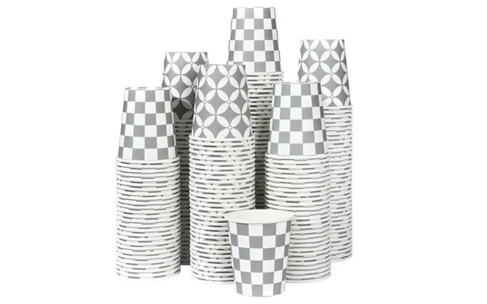 Lamosi Disposable Paper Cups Gray 5 Oz 300 Count