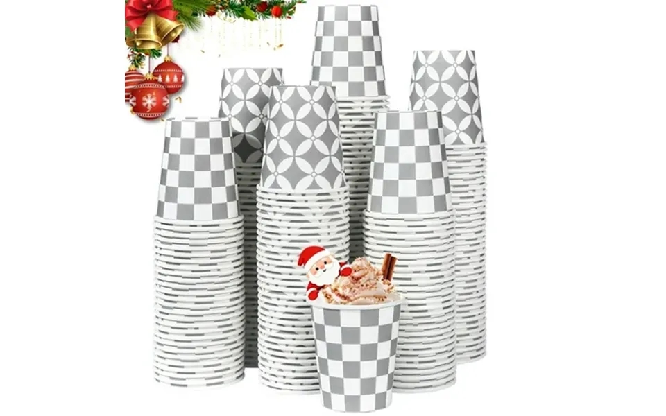 Lamosi Disposable Paper Cups Gray Small 5 Oz Cups 300 Count