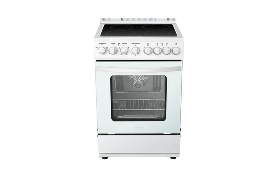 Lanbo 24 In 2.9 Cu Ft Freestanding Electric Range With Rotisserie And True Convection Oven And Timer