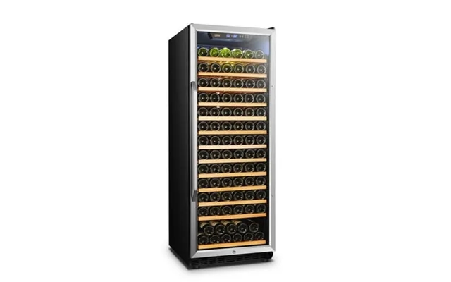 Lanbo 24 Inch Built In Black 143 Bottle Single Zone Wine Cooler Lw155s product image