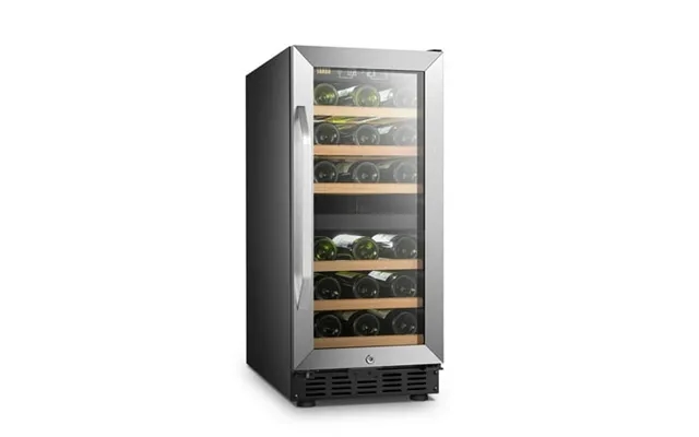 Lanbo 26 Bottle Under Counter Dual Zone Wine Cooler Refrigerator 15 Inch Width product image