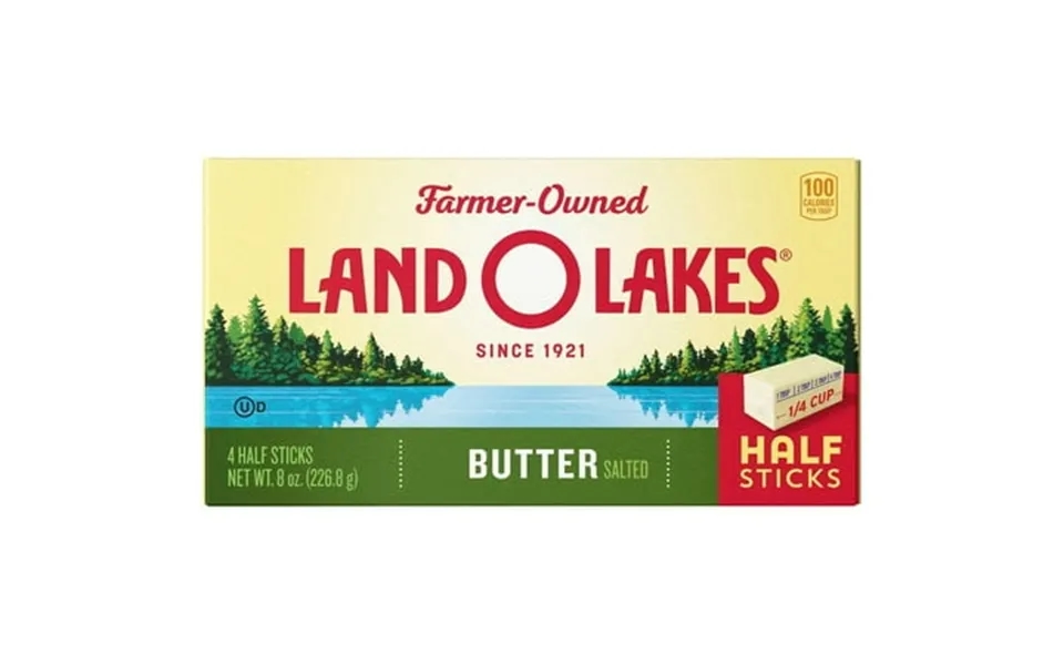 Land O Lakes Quarter Salted Butter 8 Ounce - 12 Per Case.