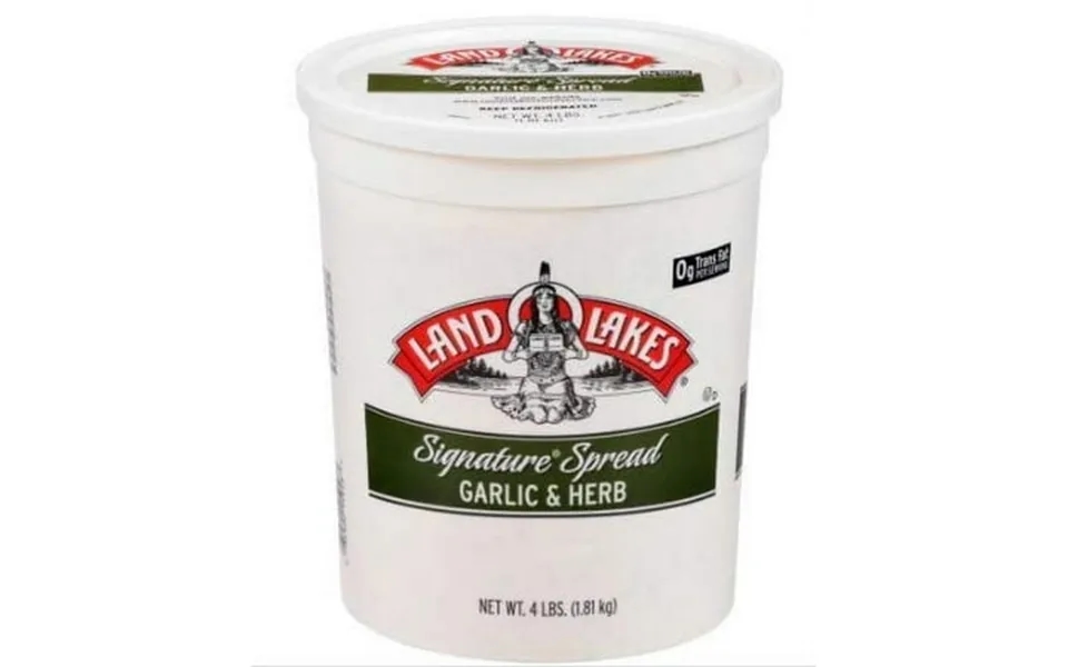 Land O Lakes Signature Garlic And Herb Blend Butter - Spread 4 Pound -- 4 Per Case