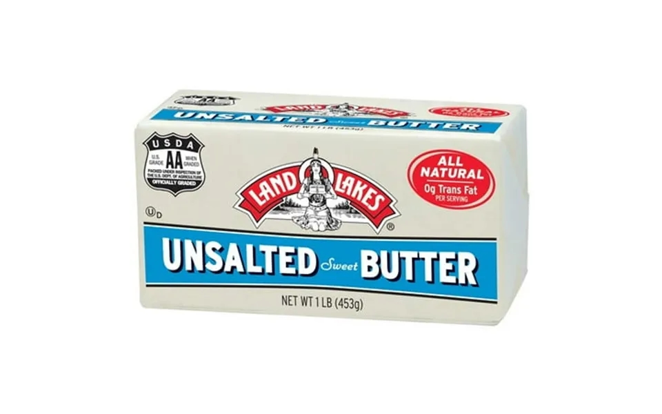 Land O Lakes Solid Unsalted Butter 1 Pound - 36 Per Case.