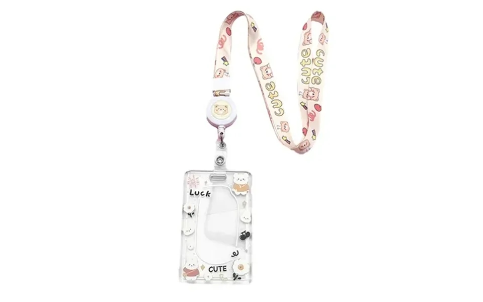 Lanyard Id Badge Cute Id Badge Holder Badge Reel Retractable Heavy Duty With 360 Swivel Buckle Clip-style Style 2