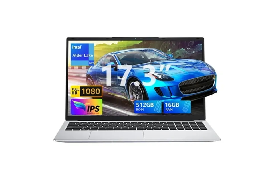 Laptop 17.3 Fhd Intel Alder Lake N97 Up To 3.6ghz 16gb Ddr4 512gb Ssd With Windows 11