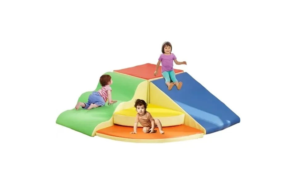 Large 5pcs Foam Climbing Blocks For Toddlers Deygia Climbing Toys For Toddlers For Climb Crawl And Slide Toddler Climbin