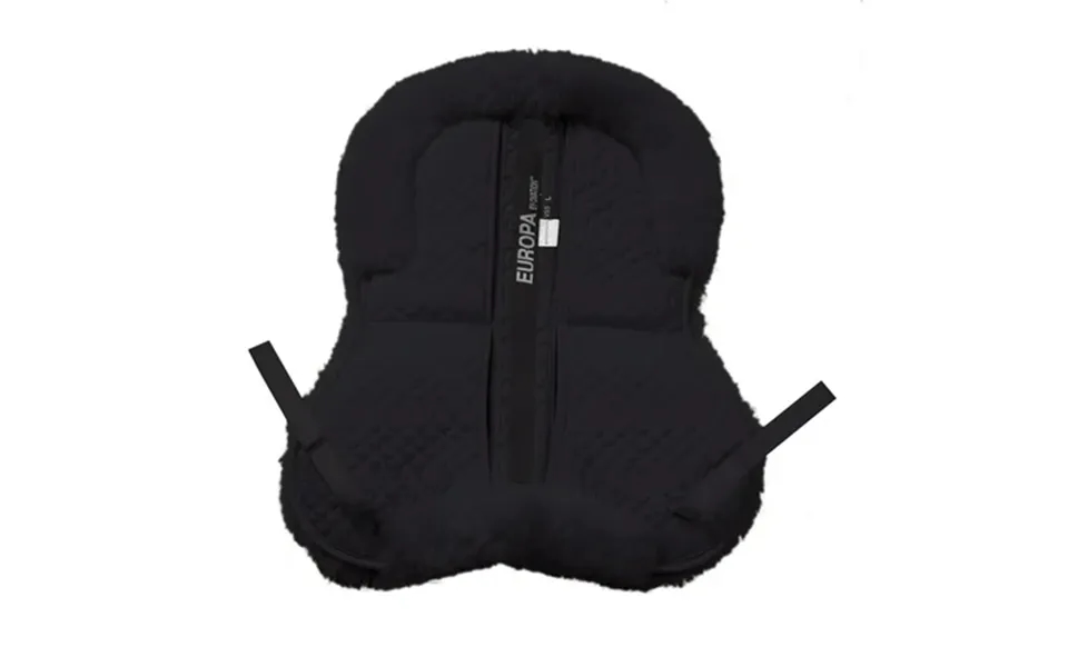 Large Ovation Europa Sheepskin 4-shim Half Pad Black