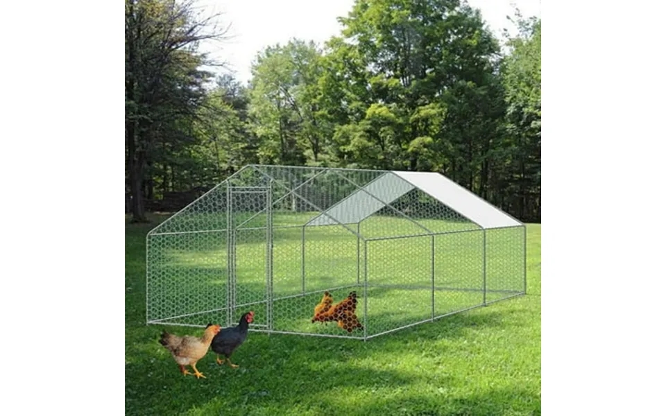 Large Walk In Chicken Coop Enclosure Backyard Poultry Cage W Cover
