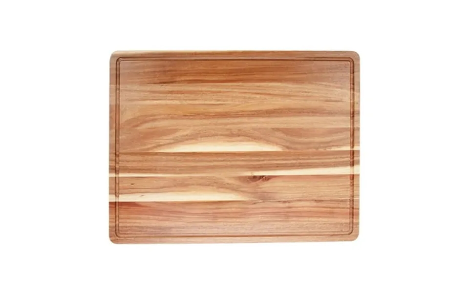 Large Wood Cutting Board With Premium Edge Grain Construction Thick Sustainable Butcher Block With Juice Groove Organic