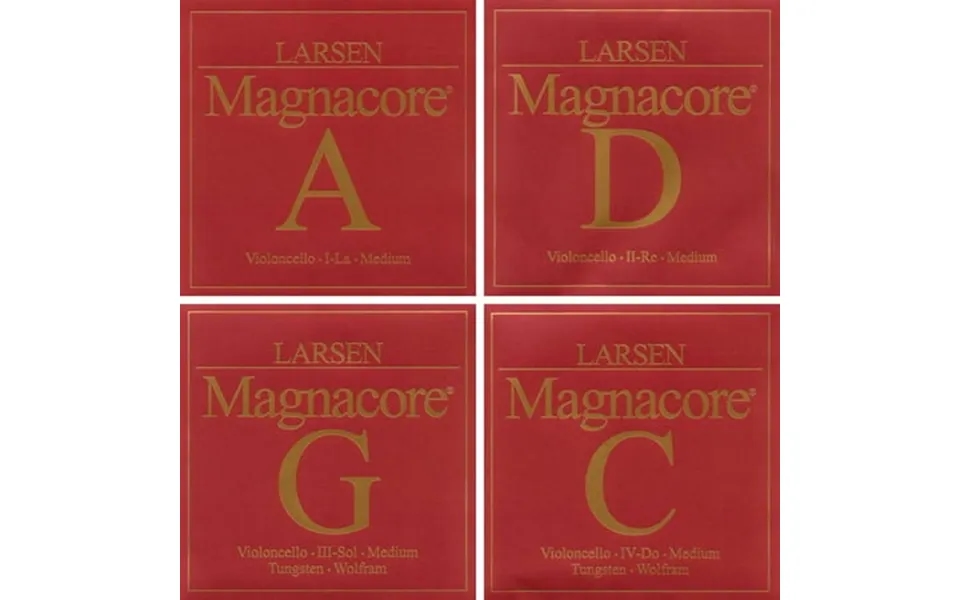 Larsen Magnacore 4 4 Cello String Set - Medium Gauge