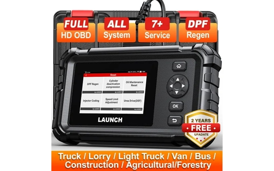 Launch Crp129 Hd Heavy Duty Truck Scanner Full System Diesel Diagnostic Scan Tool With 7 Reset Service Dpf Speed Limit A